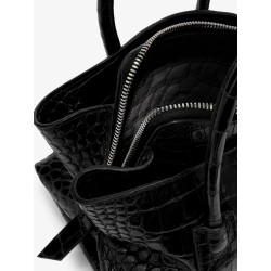 La Passeggiata Mini croco effect leather handbag