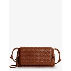 Notturno clutch bag with leather shoulder strap