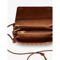 Notturno clutch bag with leather shoulder strap