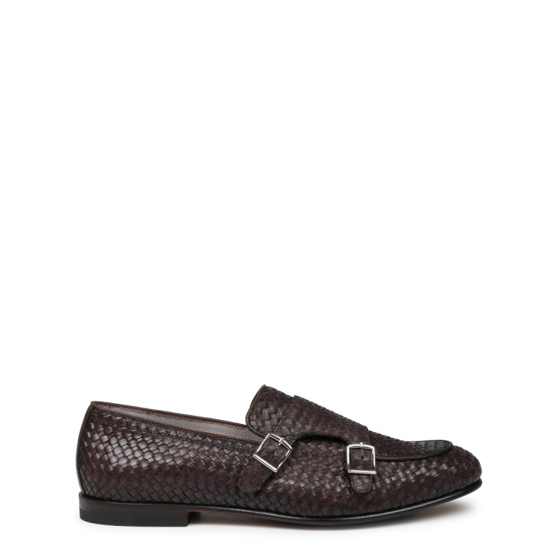 MOCASSINO IN PELLE INTRECCIATA