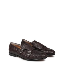MOCASSINO IN PELLE INTRECCIATA