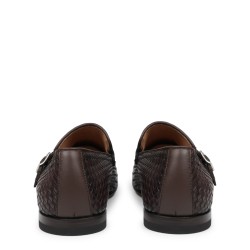 MOCASSINO IN PELLE INTRECCIATA
