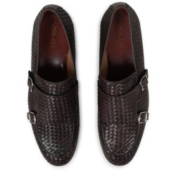 MOCASSINO IN PELLE INTRECCIATA