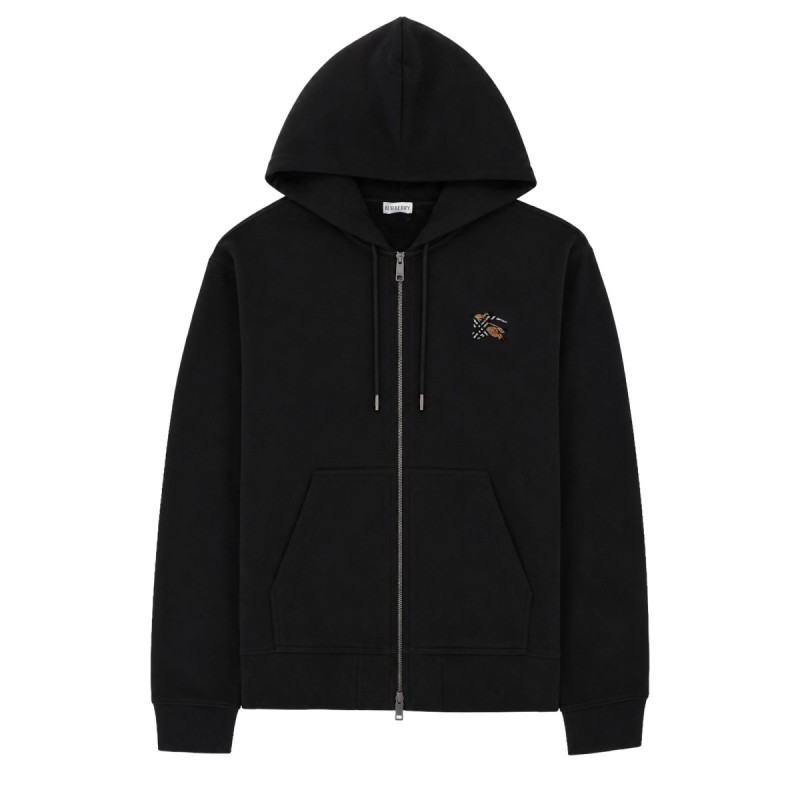 FELPA CON CAPPUCCIO E ZIP