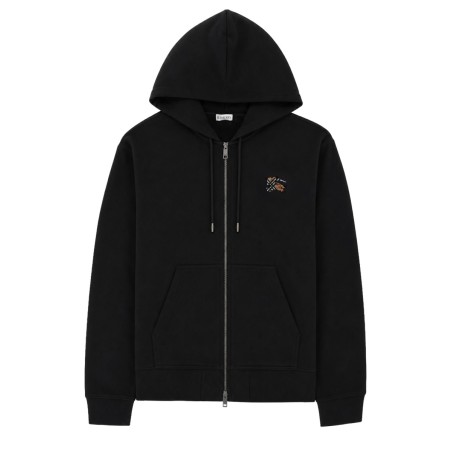 FELPA CON CAPPUCCIO E ZIP