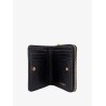 Quilted leather wallet with metal Cassandre logo