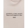 Cotton sweatshirt with frontal logo print