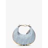 Fendigraphy Mini denim handbag with all-over FF logo