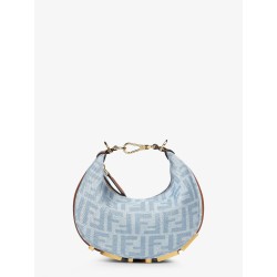 Fendigraphy Mini denim handbag with all-over FF logo