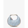 Fendigraphy Mini denim handbag with all-over FF logo