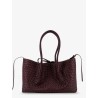 Pinacoteca leather handbag with Intrecciato motif