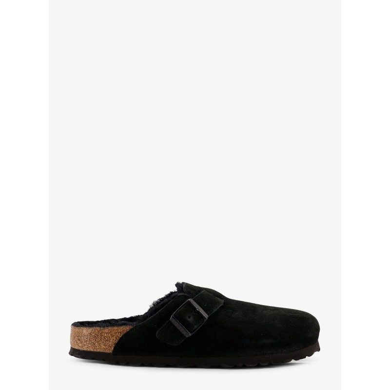 Boston VL/Shearling suede mule