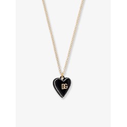 Metal necklace with rhinestones