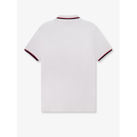 Cotton polo shirt with contrasting profile