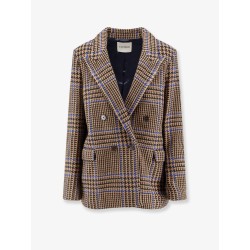 Double-breasted Prince-of-Wales coat