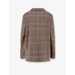 Double-breasted Prince-of-Wales coat