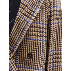 Double-breasted Prince-of-Wales coat