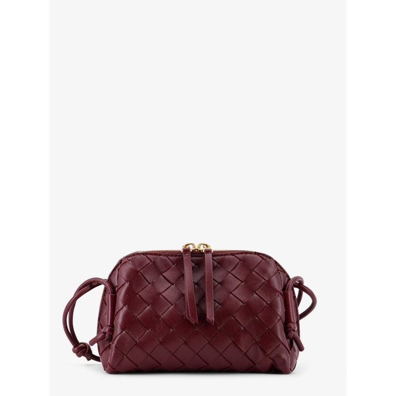 Concert Pouch leather shoulder bag with Intrecciato motif
