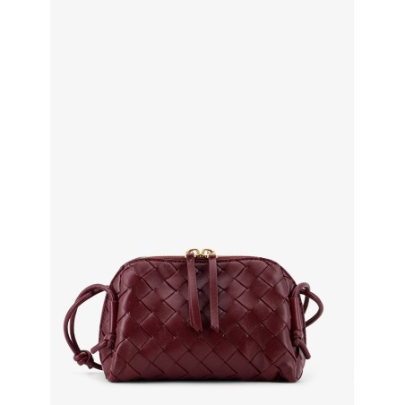 Concert Pouch leather shoulder bag with Intrecciato motif