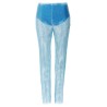 Sequin mesh pants