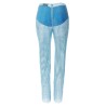 Sequin mesh pants