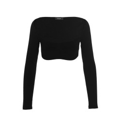 Ribbed cropped sweater