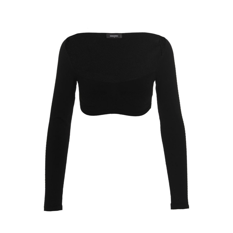 Ribbed cropped sweater