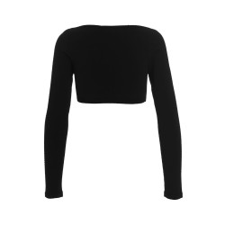 Ribbed cropped sweater
