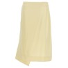 Satin skirt with side slit
