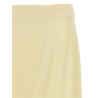 Satin skirt with side slit