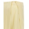 Satin skirt with side slit