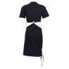 Cut-out t-shirt dress