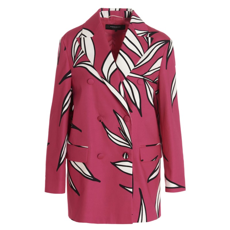 Floral print blazer jacket