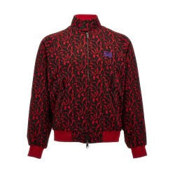 'Jacquard needles' bomber jacket