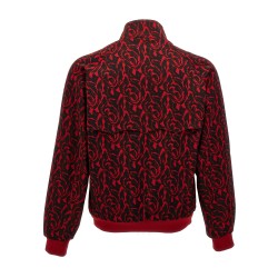 'Jacquard needles' bomber jacket