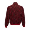 'Jacquard needles' bomber jacket