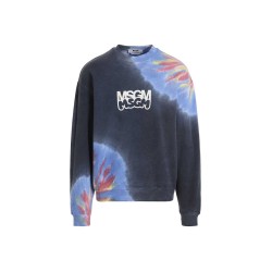 Logo print tie dye sweatshirt by Burro Studio