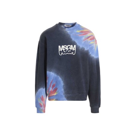 Logo print tie dye sweatshirt by Burro Studio