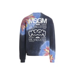 Logo print tie dye sweatshirt by Burro Studio