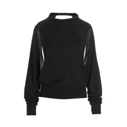Cut out insert top sweater