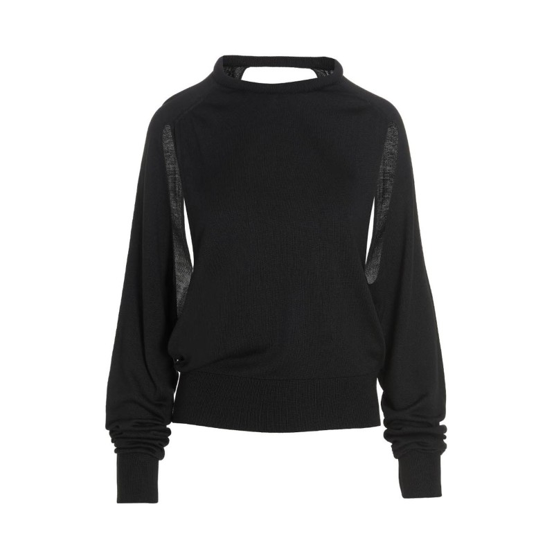 Cut out insert top sweater