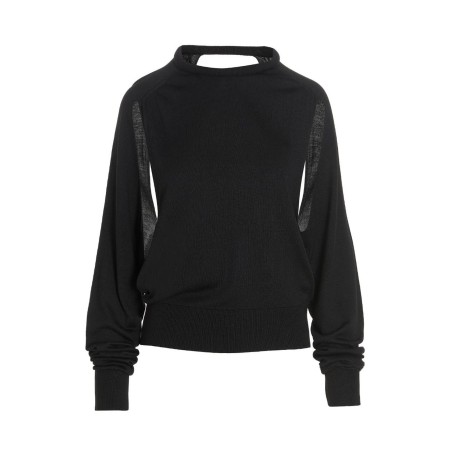 Cut out insert top sweater