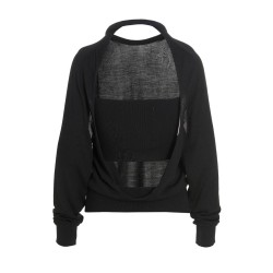 Cut out insert top sweater