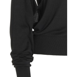 Cut out insert top sweater
