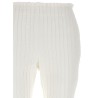 Ribbed pleated pants