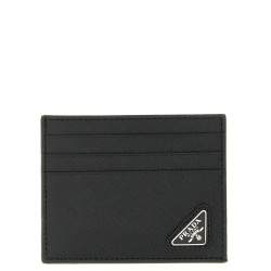 Logo leather card holder