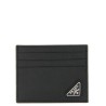 Logo leather card holder
