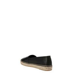 Logo leather espadrilles