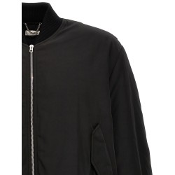 Nylon bomber jacket