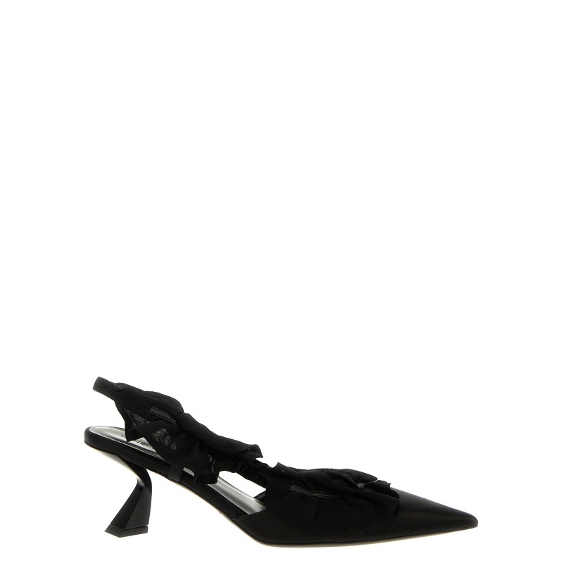 Slingback ruffles